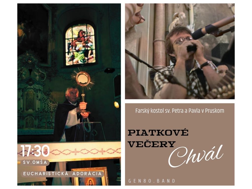 POZVÁNKA: Piatková Sv. omša & Eucharistická adorácia (10.05.´24)