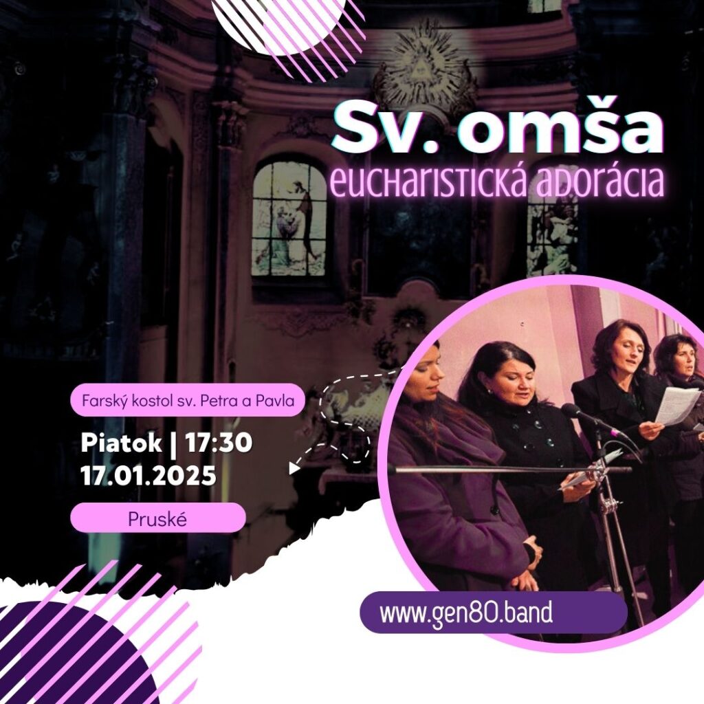 NAHRÁVKY: Pruské – Piatková Sv. omša a Eucharistická adorácia (17.01.´25)