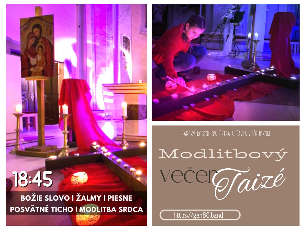 POZVÁNKA: Taizé stretnutie (08.03.´25 o 18:45)